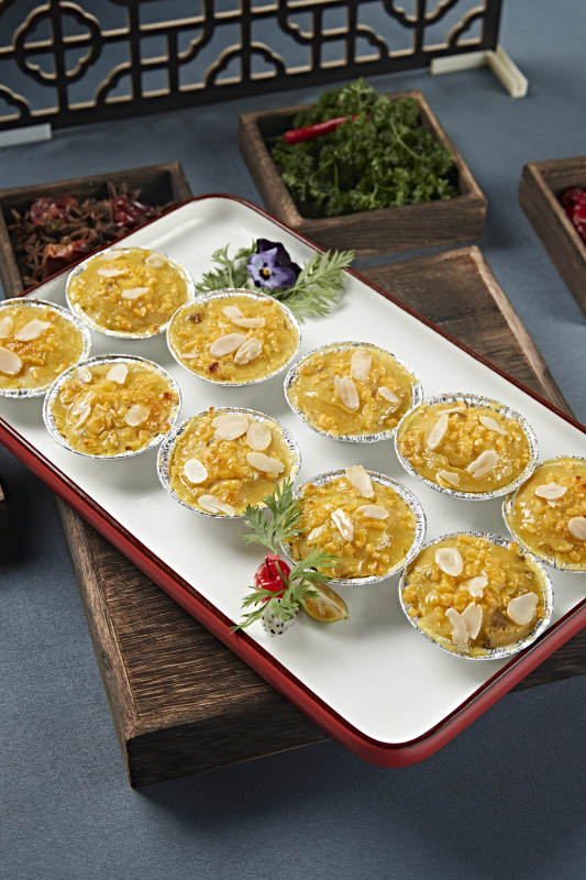 杏仁片芝士焗红薯泥