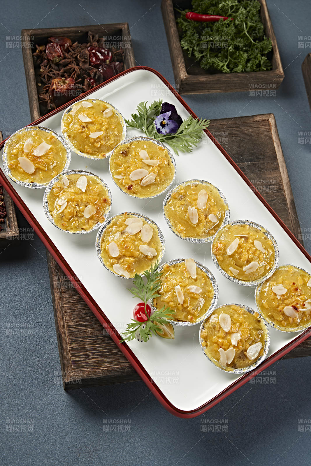 杏仁片芝士焗红薯泥