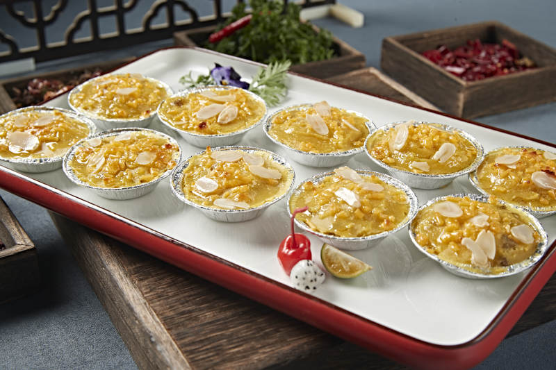 杏仁片芝士焗红薯泥