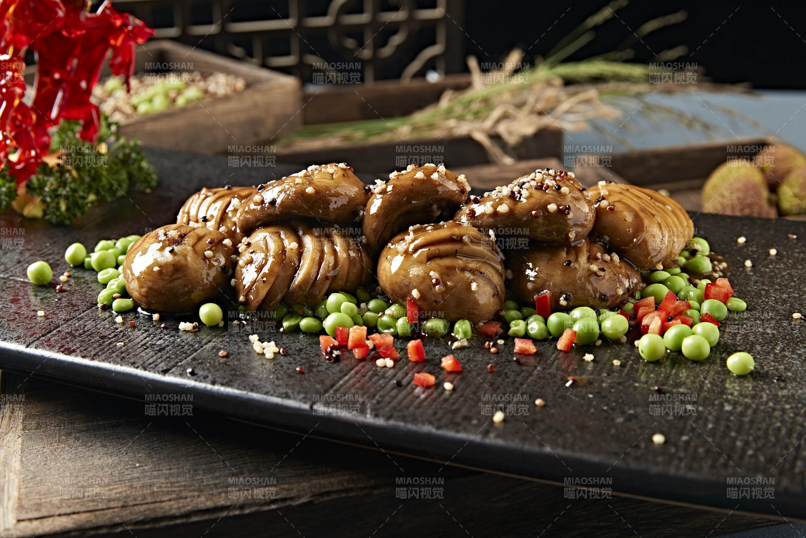 青豆藜麥醬燒草原口蘑