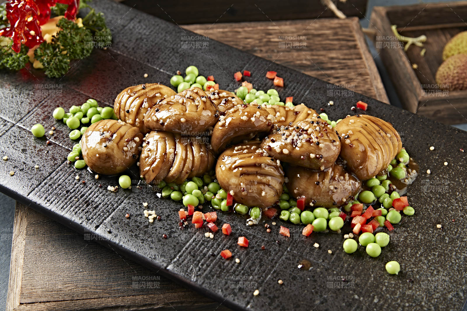 青豆藜麥醬燒草原口蘑