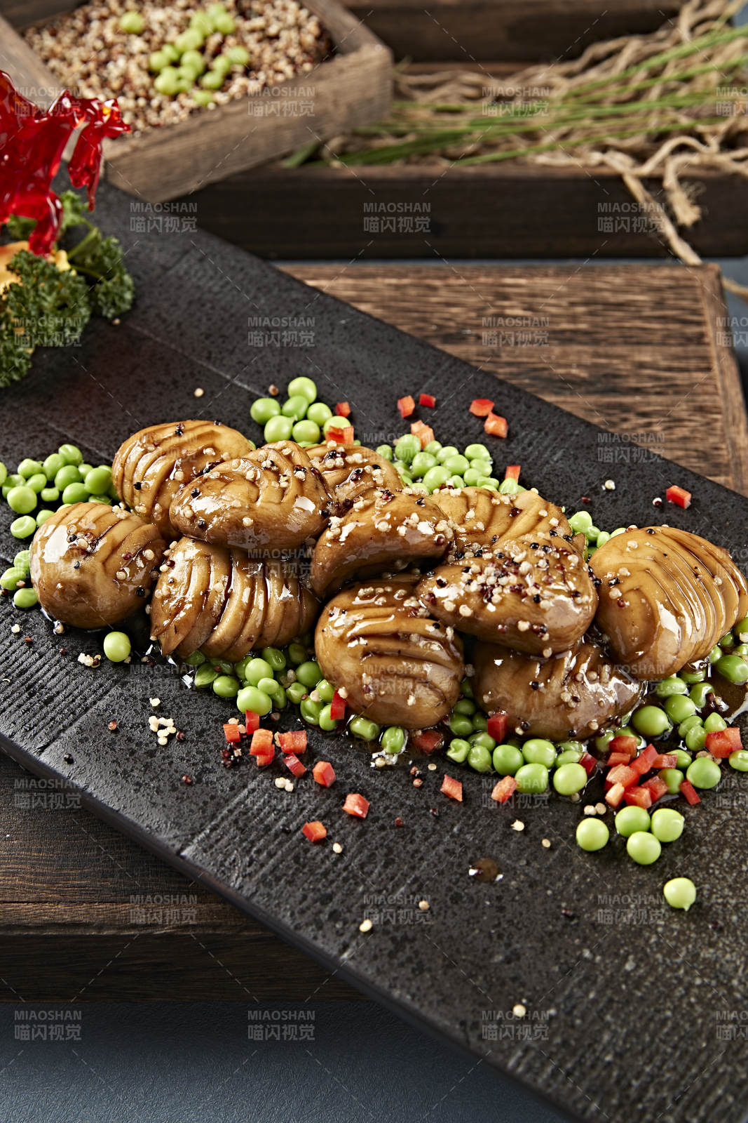 青豆藜麥醬燒草原口蘑