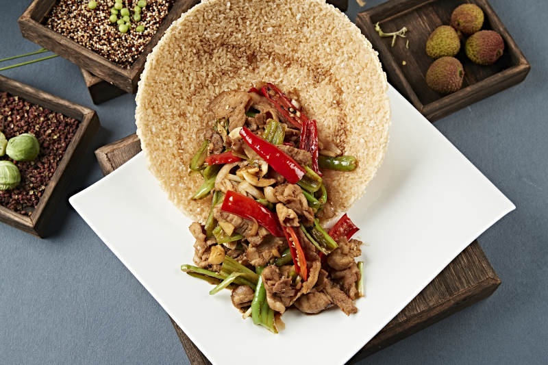 锅巴杭椒小炒肉