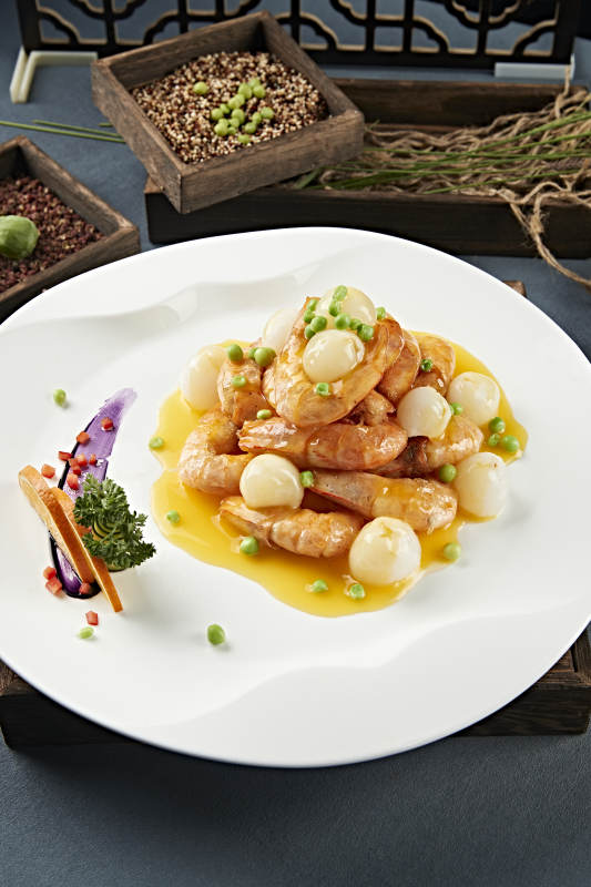 澆汁油炸荔枝深海蝦