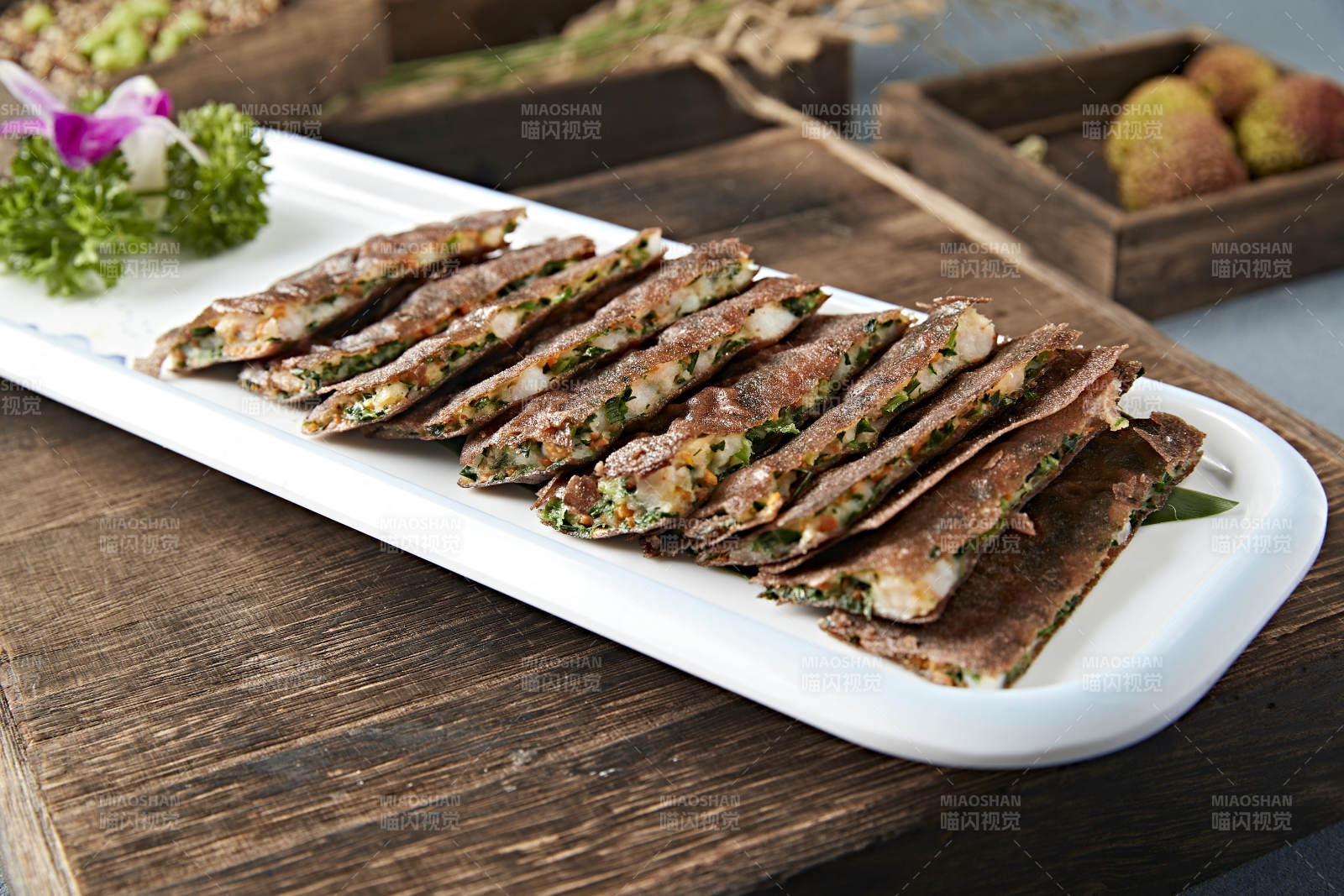 港式脆皮韭菜虾饼