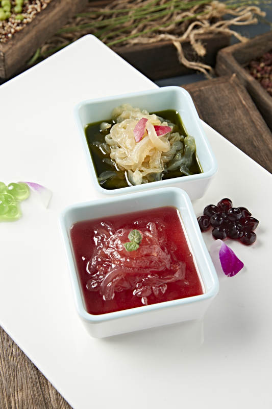 美味凉菜双味凉拌海蜇丝