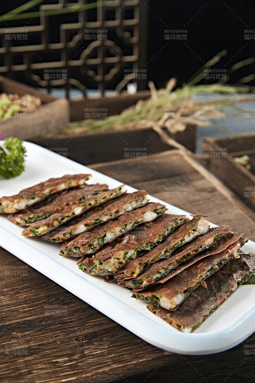 港式脆皮韭菜虾饼