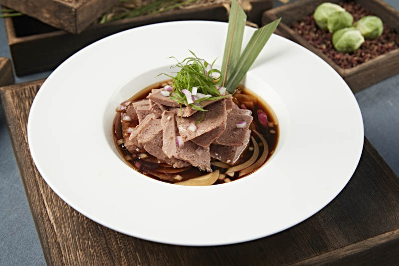 精美凉菜老醋浇汁沙肝