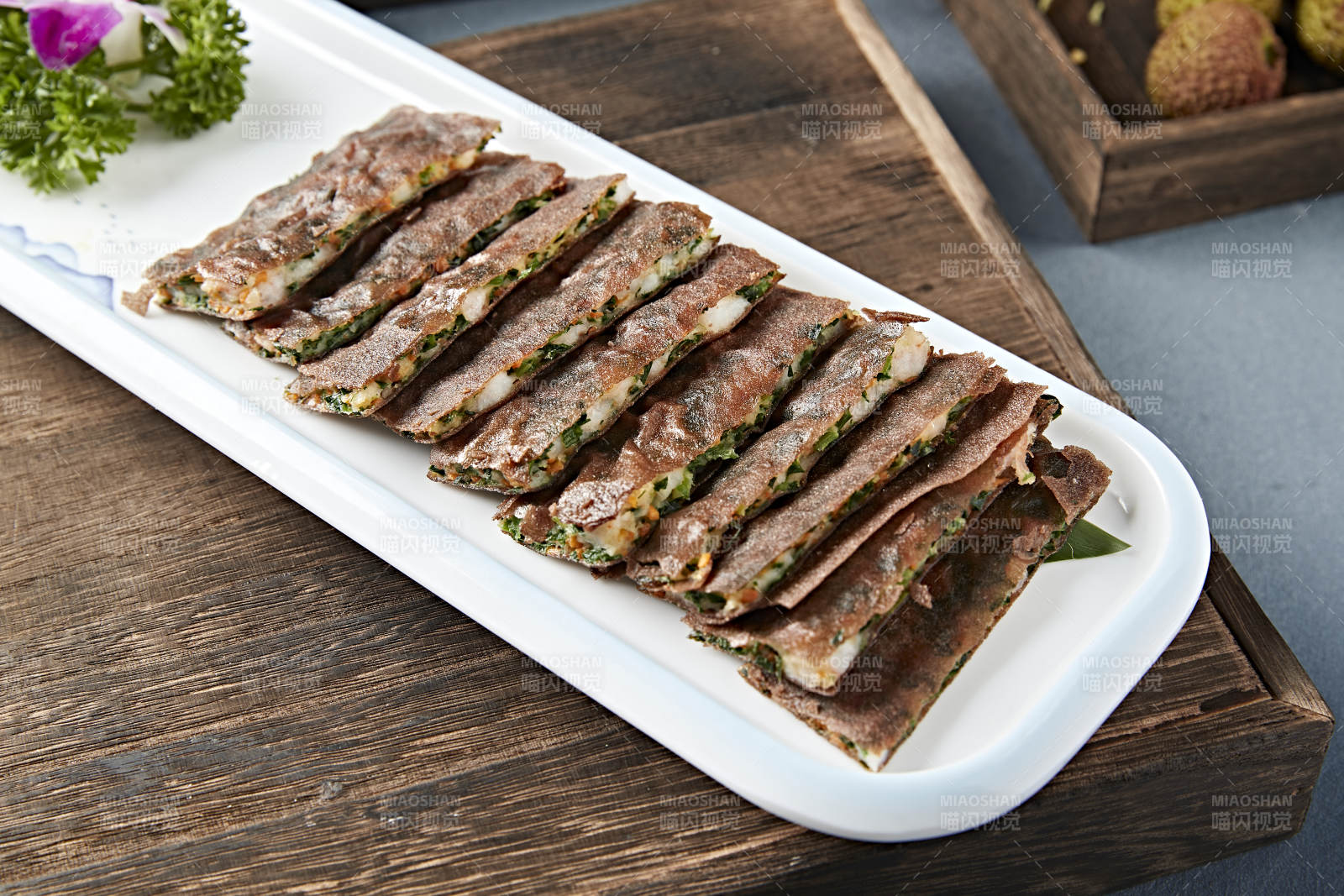 港式脆皮韭菜虾饼