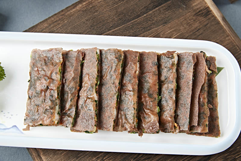 港式脆皮韭菜虾饼