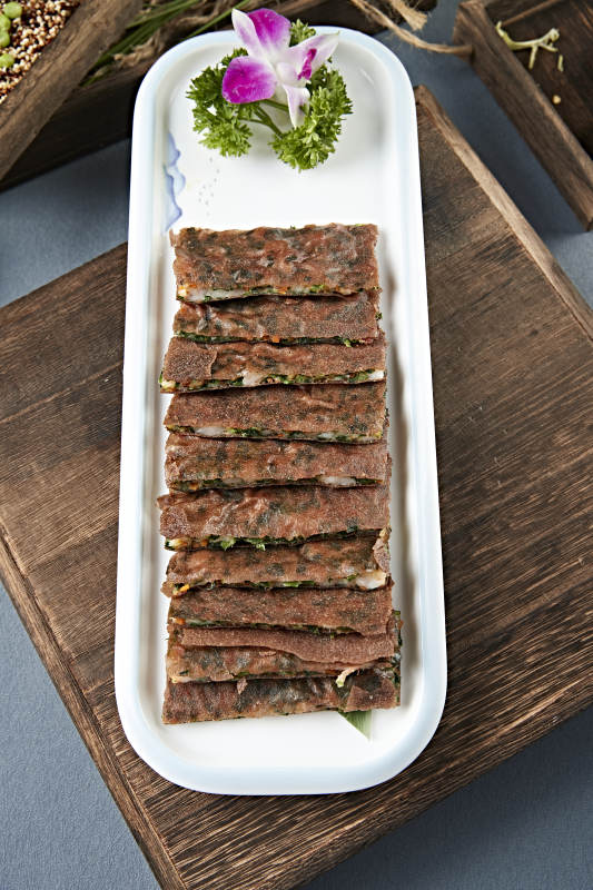 港式脆皮韭菜虾饼