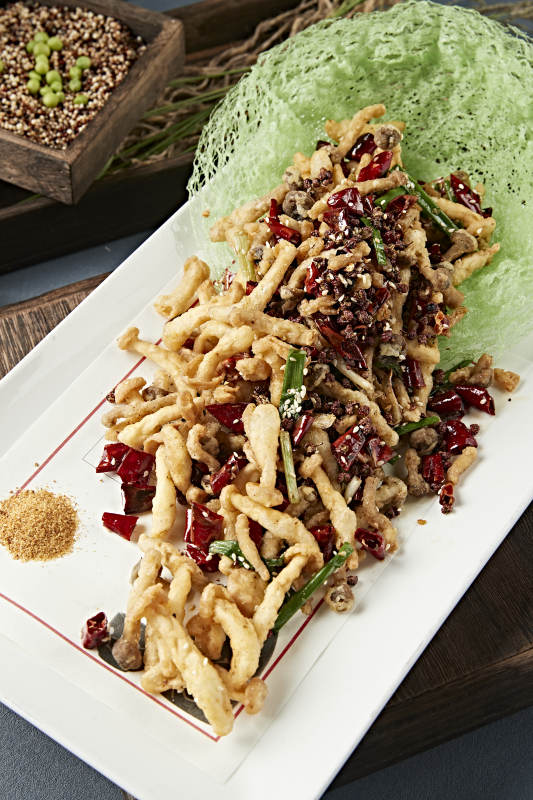 川味麻辣干炸海鲜菇