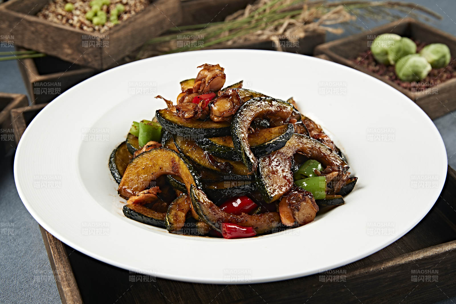 酱爆香辣扇贝肉贝贝瓜-摄影图