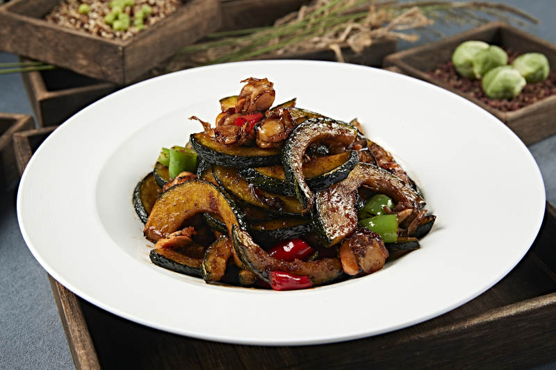 酱爆香辣扇贝肉贝贝瓜