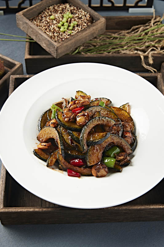 酱爆香辣扇贝肉贝贝瓜