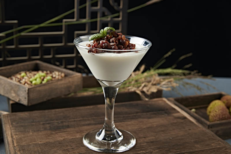 美味酸奶红豆布丁