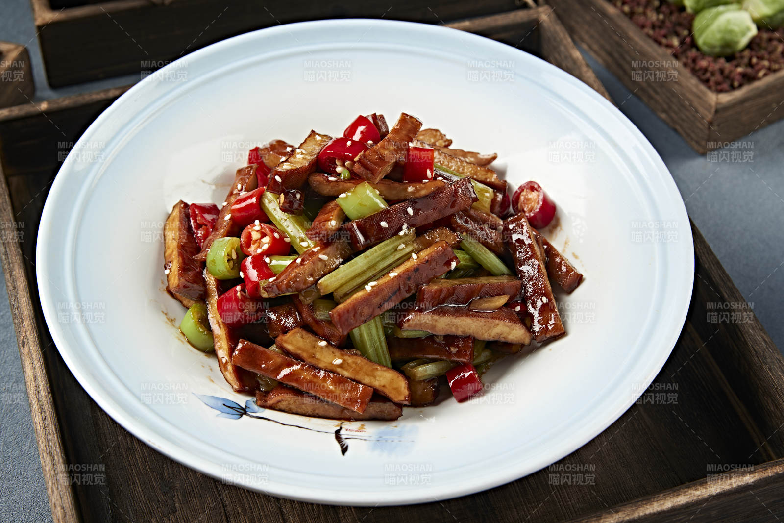 米椒西芹炒香干