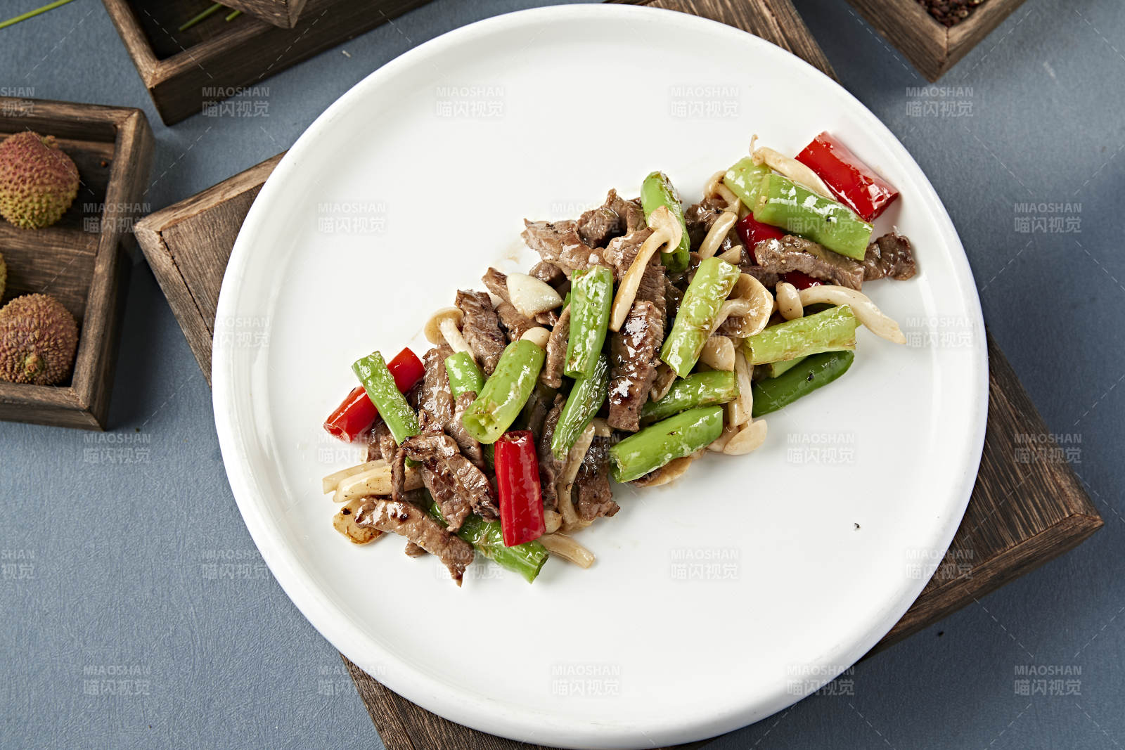 杭椒海鮮菇小炒牛柳