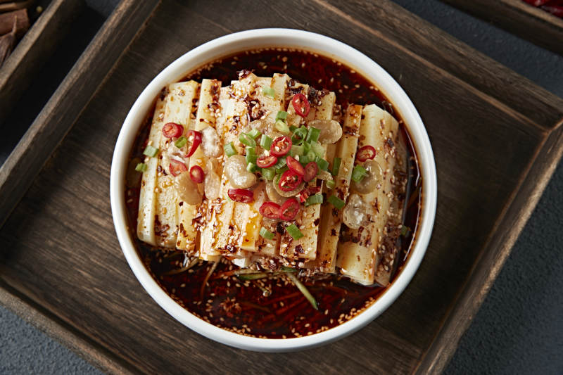 浇汁山西大同小媳妇凉粉