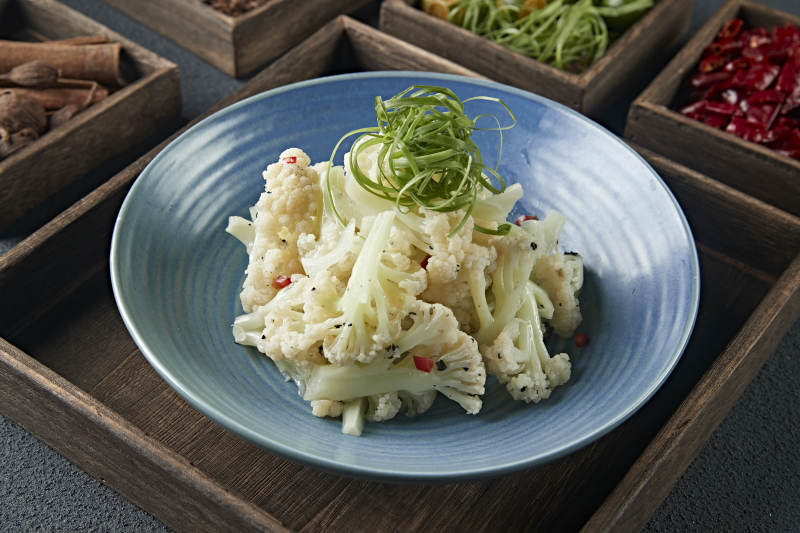 米椒白灼花椰菜菜花