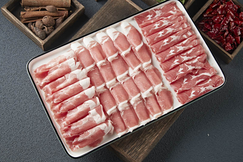 老北京涮肉食材草原肥羊肥牛肉卷