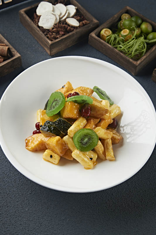 拔丝蜜饯 南瓜红薯香蕉山药蜜枣猕猴桃