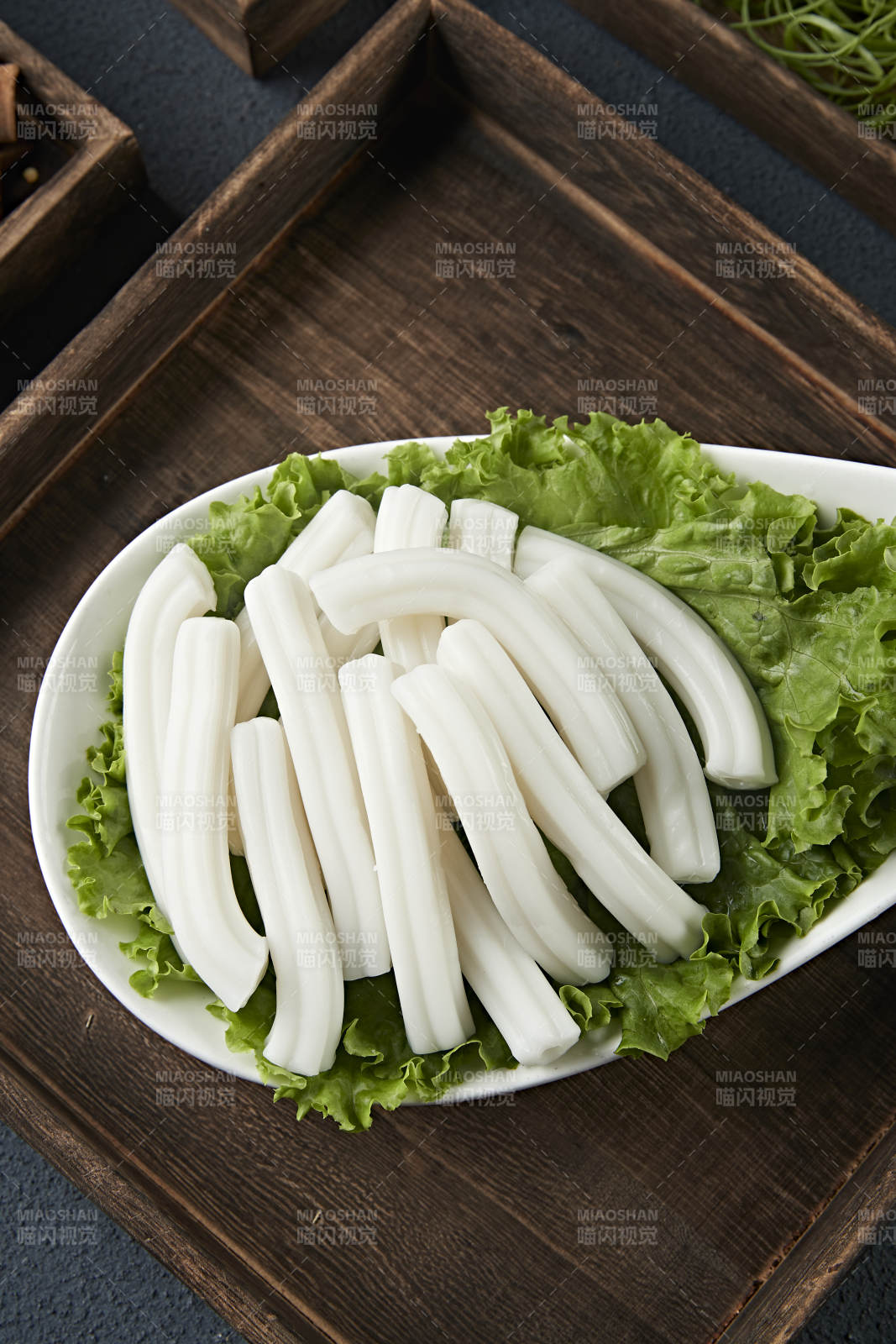 火锅食材超粗花状土豆粉-摄影图