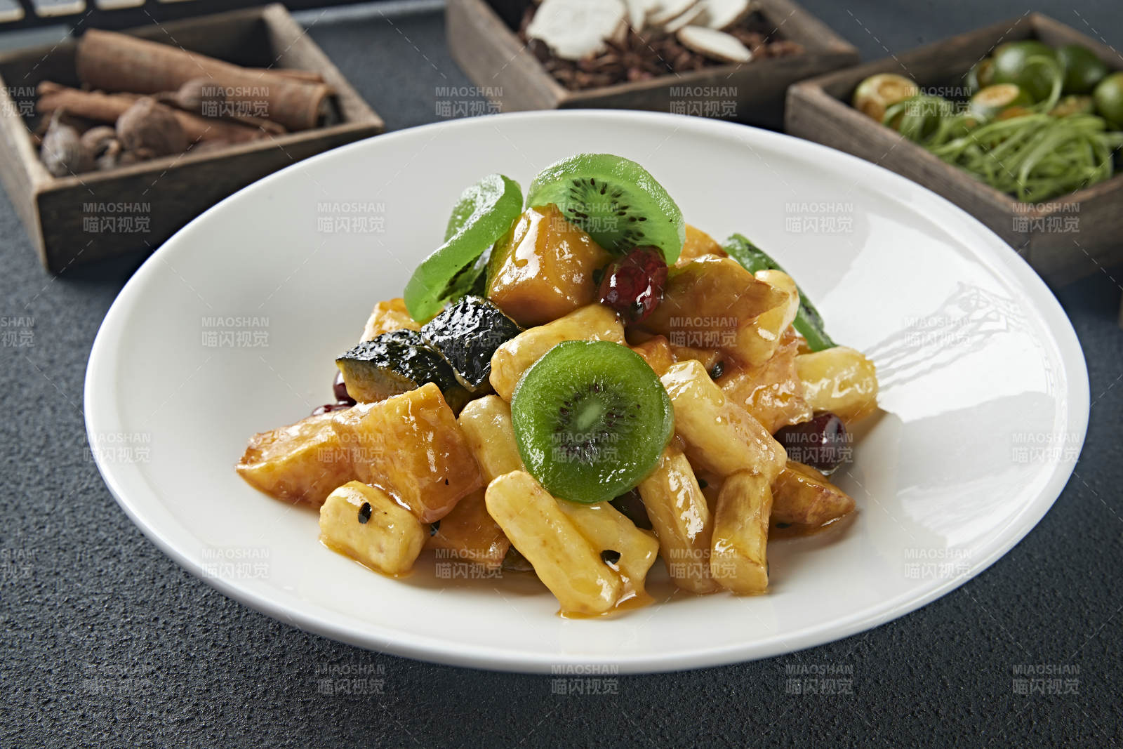 拔絲蜜餞 南瓜紅薯香蕉山藥蜜棗獼猴桃