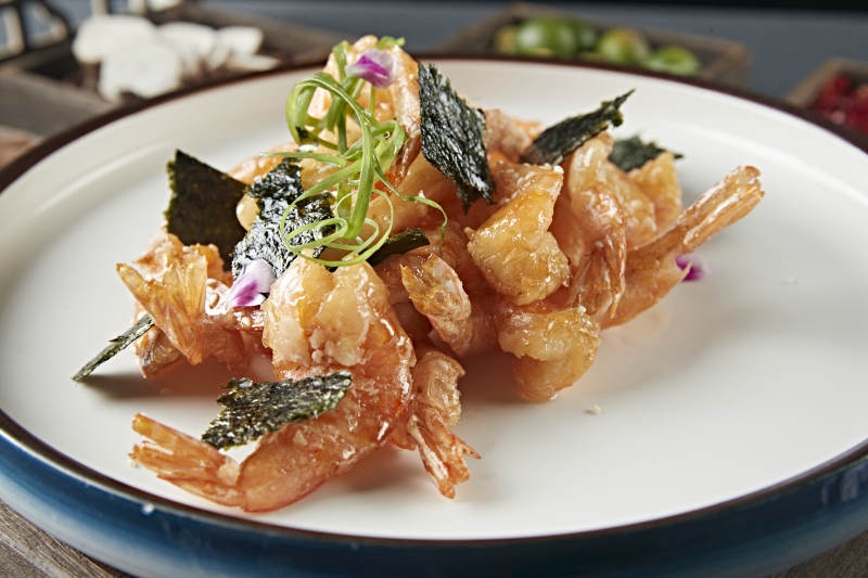 海苔糖醋开背深海大虾