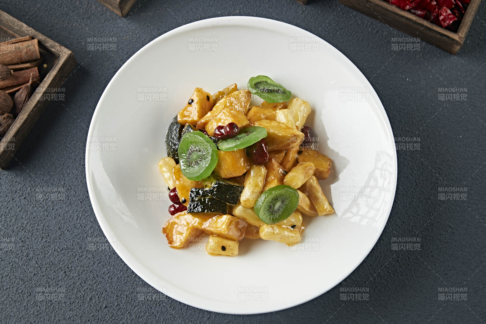 拔絲蜜餞 南瓜紅薯香蕉山藥蜜棗獼猴桃