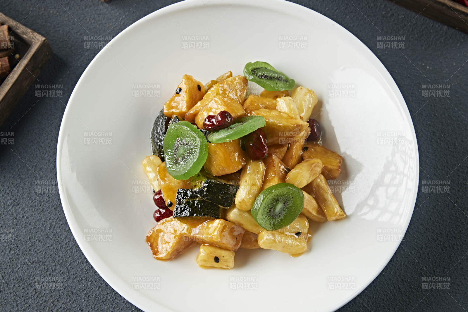 拔絲蜜餞 南瓜紅薯香蕉山藥蜜棗獼猴桃