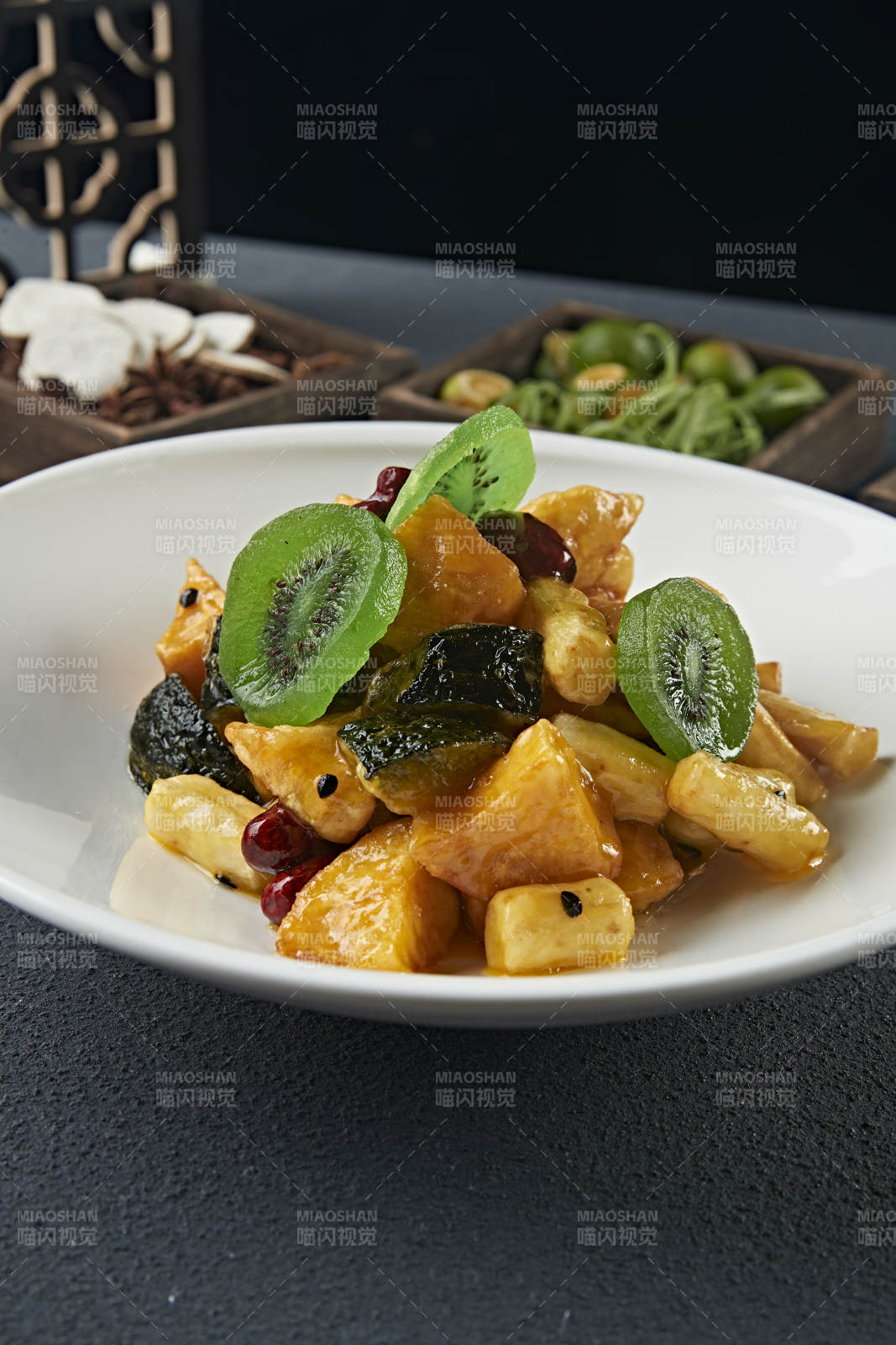 拔絲蜜餞 南瓜紅薯香蕉山藥蜜棗獼猴桃