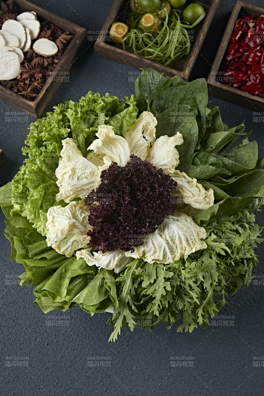 火锅食材蔬菜拼盘