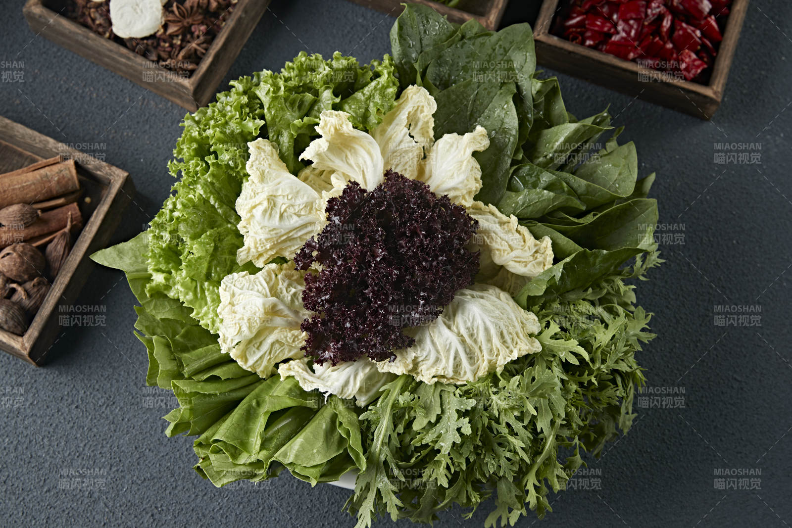 火锅食材蔬菜拼盘