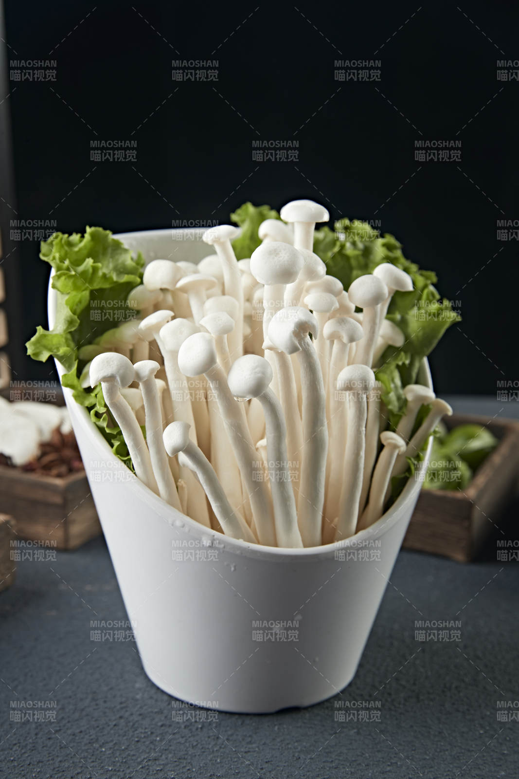 火锅食材海鲜菇-摄影图