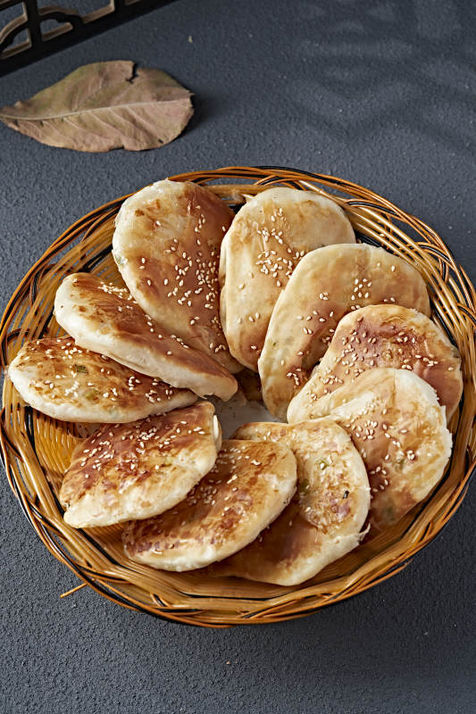 香酥油煎葱香口袋饼