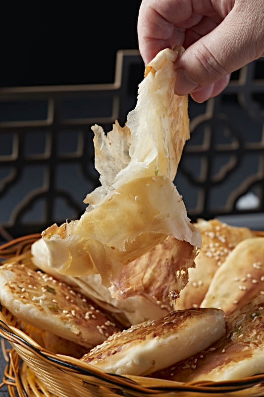 香酥油煎葱香口袋饼