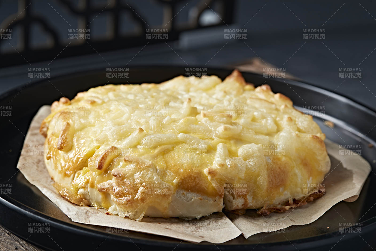 奶香芝士焗榴莲饼