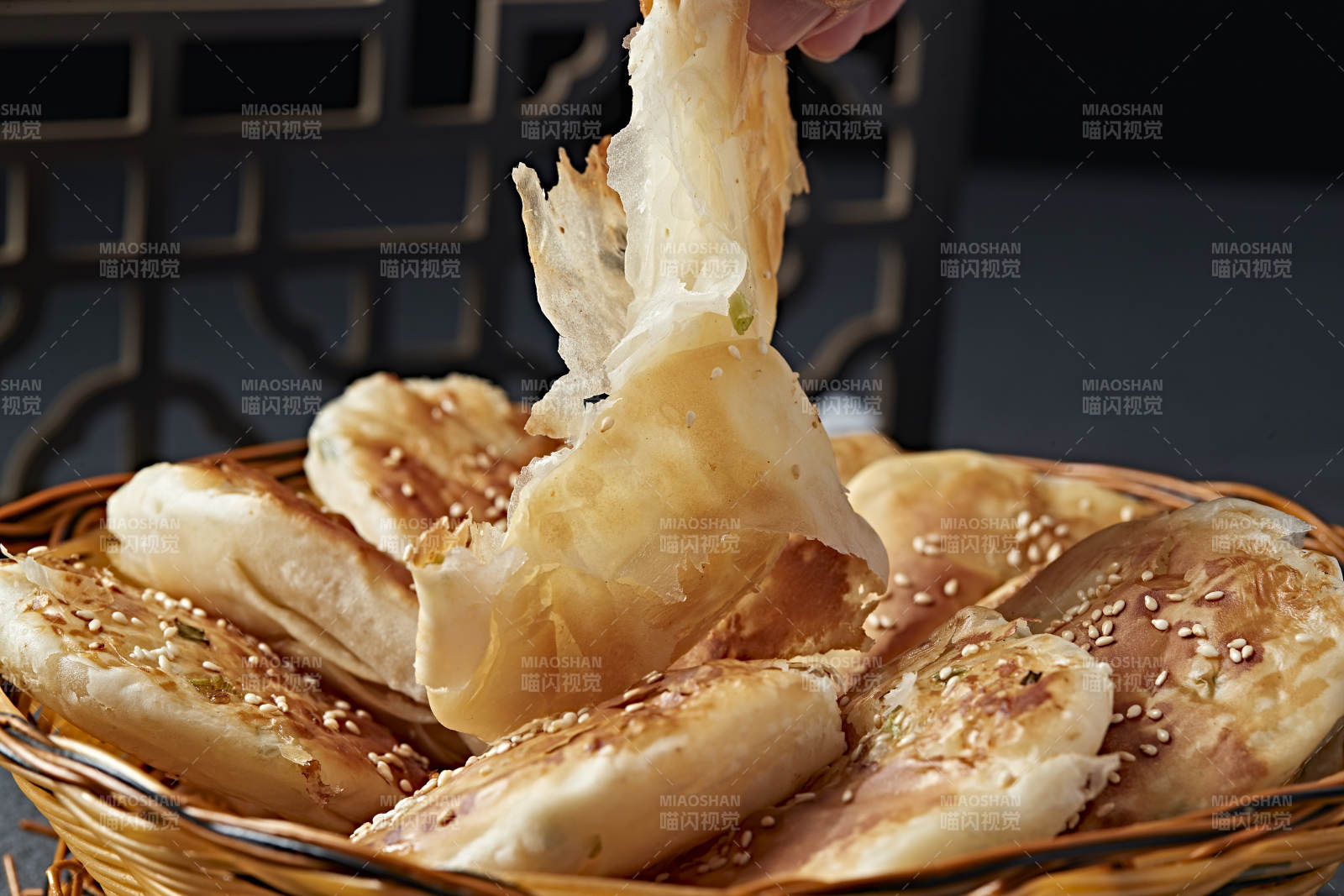 香酥油煎葱香口袋饼