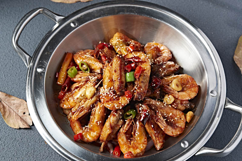 麻辣香锅鸡翅大虾