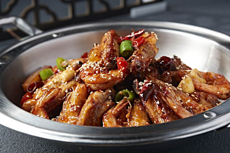 麻辣香锅鸡翅大虾