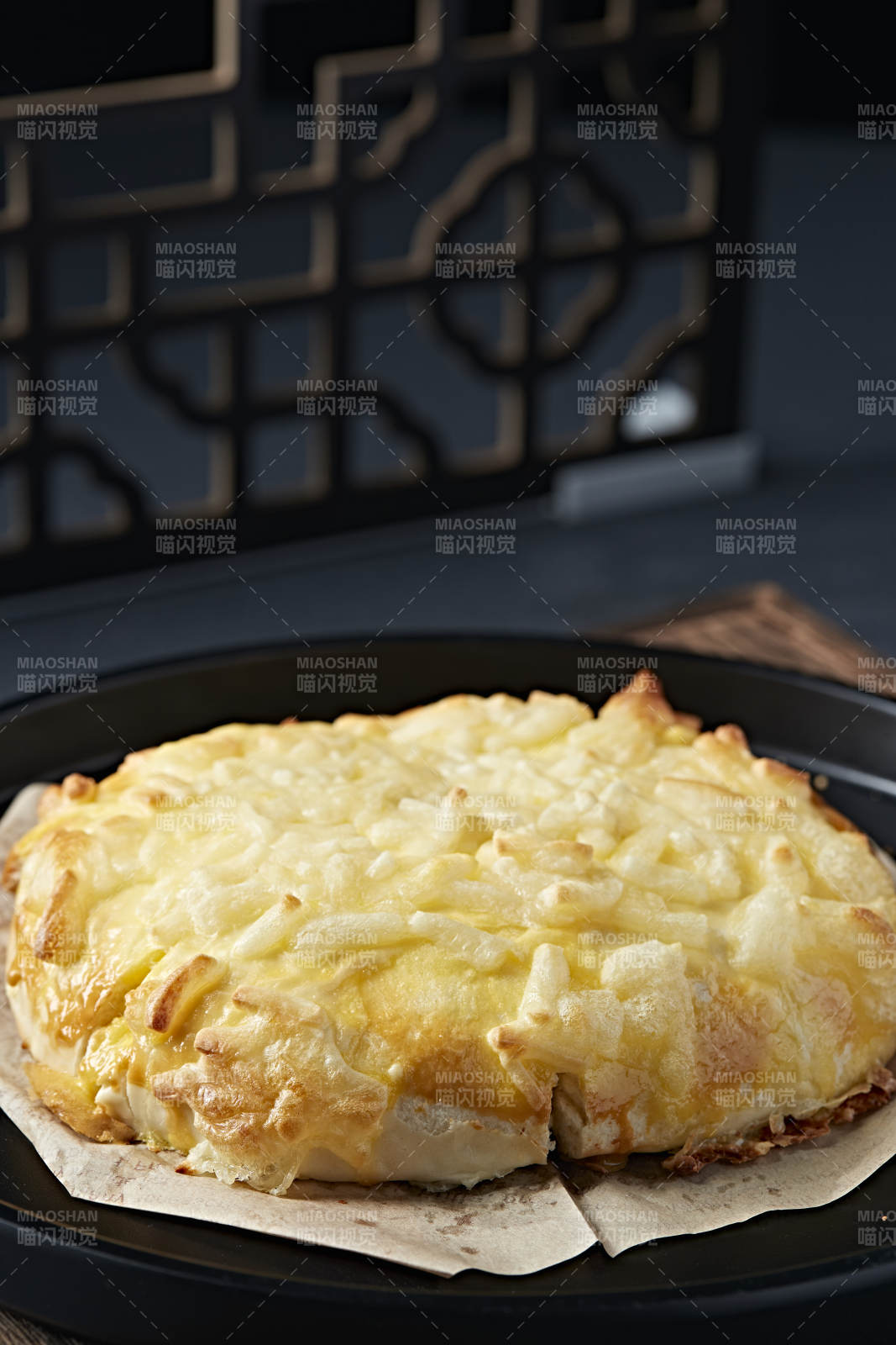 奶香芝士焗榴莲饼