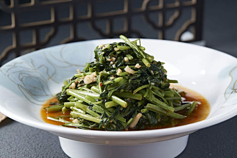 美味小炒肉沫燒空心菜