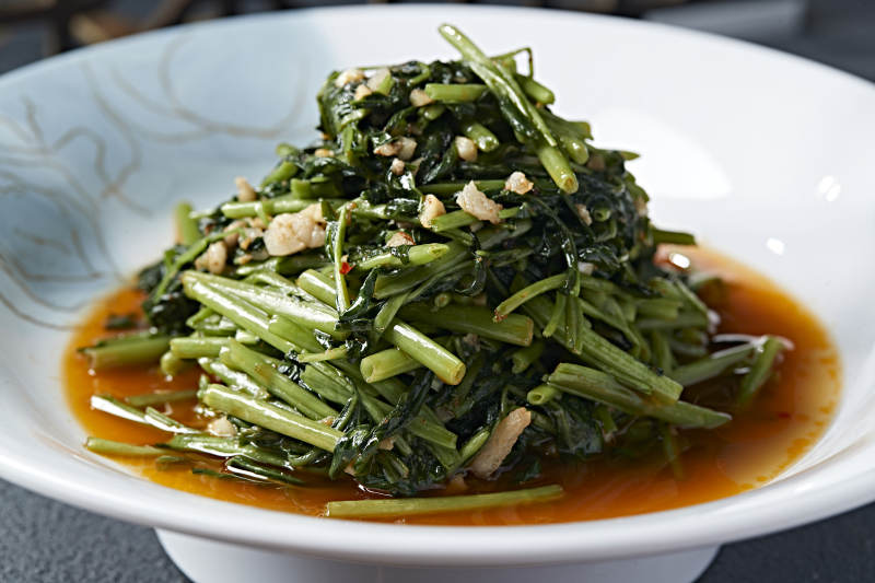 美味小炒肉沫燒空心菜