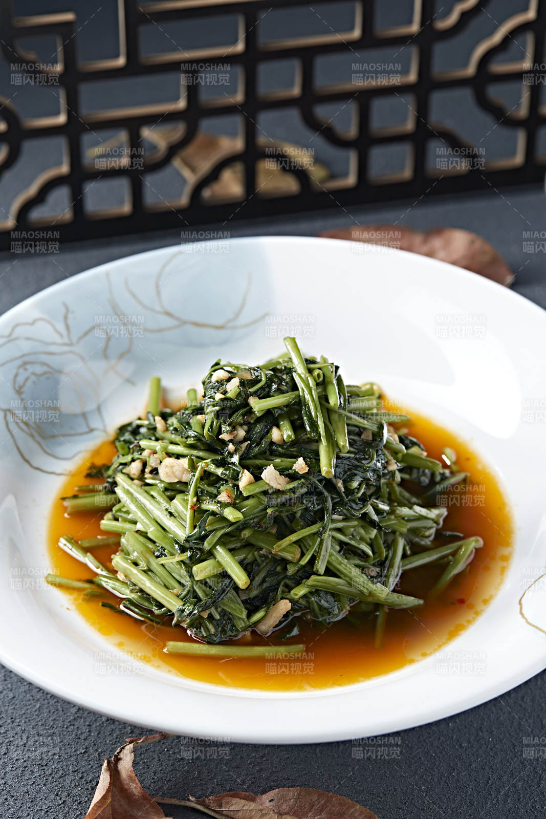 美味小炒肉沫燒空心菜