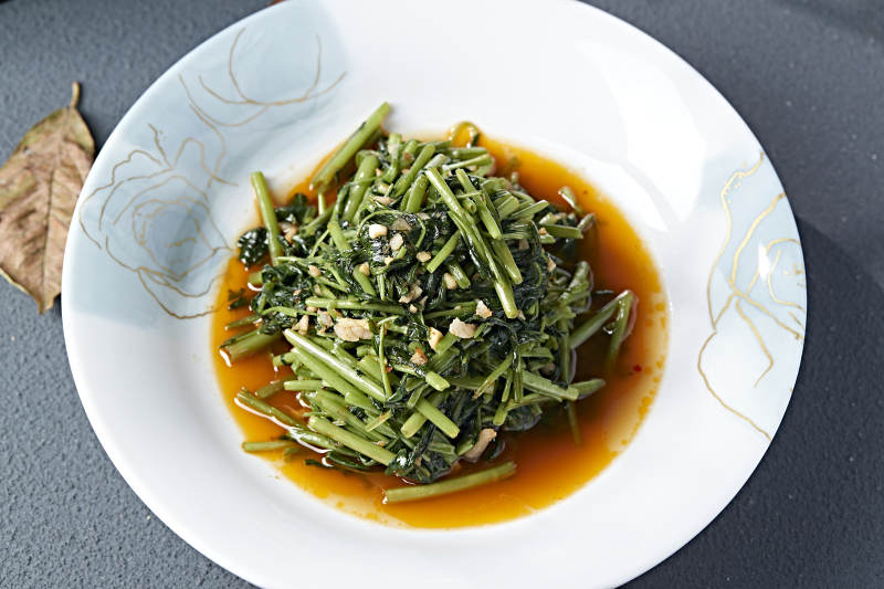 美味小炒肉沫燒空心菜