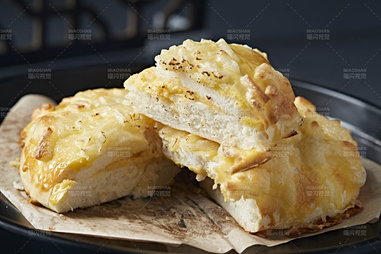 奶香芝士焗榴莲饼