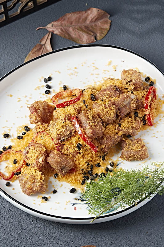 避風塘豆豉香炸蒜香骨