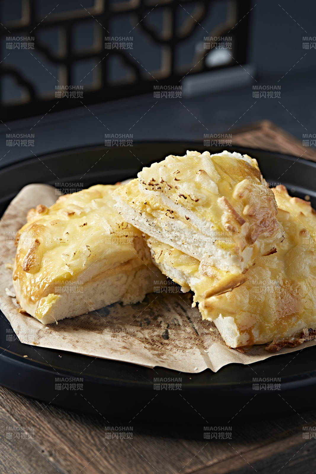 奶香芝士焗榴莲饼