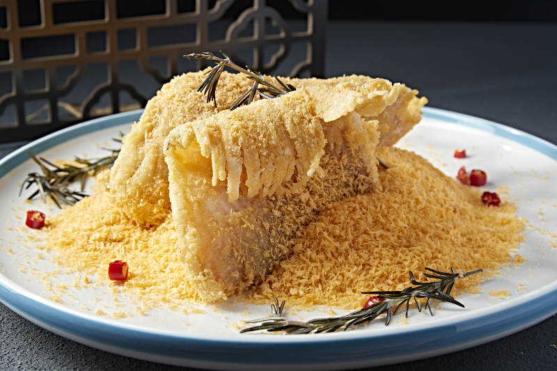 避风塘油炸鲽鱼身鲽鱼尾